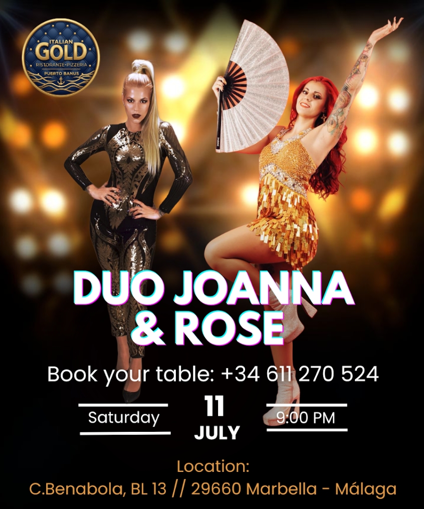 Actuación en vivo de Duo Joanna & Rose en Puerto Banús
